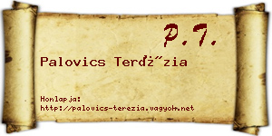 Palovics Terézia névjegykártya